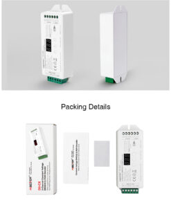 GloboStar® 71425 D3-CX Mi-BOXER DC DMX & RDM Dimmer High Speed Controller / Decoder 3 Καναλιών DC 12-24V 3 x 6A 144W – Max 18A 432W – IP20 Μ13 x Π5 x Υ2.5cm – 5 Years Warranty