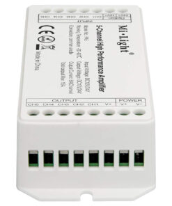 GloboStar® 71429 PA5 Mi-BOXER DC Power & Signal High Speed Amplifier Ενισχυτής Ισχύος & Σήματος Υψηλών Ταχυτήτων 5 Καναλιών DC 12-24V 5 x 6A 144W – Max 15A 360W – IP20 RGBW+WW Μ11.4 x Π4.9 x Υ2.8cm – 5 Years Warranty