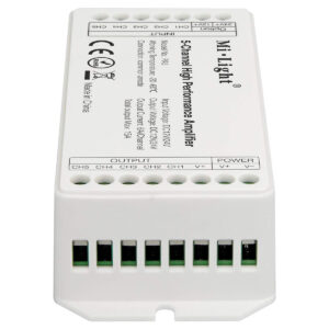 GloboStar® 71429 PA5 Mi-BOXER DC Power & Signal High Speed Amplifier Ενισχυτής Ισχύος & Σήματος Υψηλών Ταχυτήτων 5 Καναλιών DC 12-24V 5 x 6A 144W – Max 15A 360W – IP20 RGBW+WW Μ11.4 x Π4.9 x Υ2.8cm – 5 Years Warranty