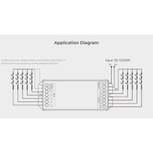 GloboStar® 71429 PA5 Mi-BOXER DC Power & Signal High Speed Amplifier Ενισχυτής Ισχύος & Σήματος Υψηλών Ταχυτήτων 5 Καναλιών DC 12-24V 5 x 6A 144W – Max 15A 360W – IP20 RGBW+WW Μ11.4 x Π4.9 x Υ2.8cm – 5 Years Warranty