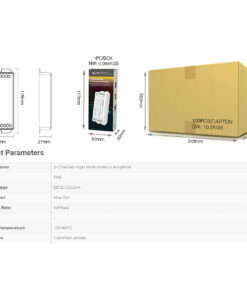 GloboStar® 71429 PA5 Mi-BOXER DC Power & Signal High Speed Amplifier Ενισχυτής Ισχύος & Σήματος Υψηλών Ταχυτήτων 5 Καναλιών DC 12-24V 5 x 6A 144W – Max 15A 360W – IP20 RGBW+WW Μ11.4 x Π4.9 x Υ2.8cm – 5 Years Warranty