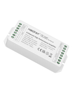 GloboStar® 71429 PA5 Mi-BOXER DC Power & Signal High Speed Amplifier Ενισχυτής Ισχύος & Σήματος Υψηλών Ταχυτήτων 5 Καναλιών DC 12-24V 5 x 6A 144W – Max 15A 360W – IP20 RGBW+WW Μ11.4 x Π4.9 x Υ2.8cm – 5 Years Warranty