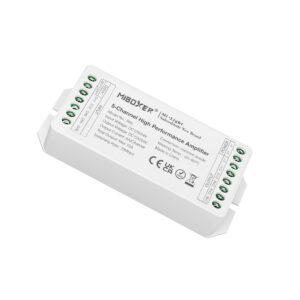 GloboStar® 71429 PA5 Mi-BOXER DC Power & Signal High Speed Amplifier Ενισχυτής Ισχύος & Σήματος Υψηλών Ταχυτήτων 5 Καναλιών DC 12-24V 5 x 6A 144W – Max 15A 360W – IP20 RGBW+WW Μ11.4 x Π4.9 x Υ2.8cm – 5 Years Warranty