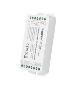 GloboStar® 71429 PA5 Mi-BOXER DC Power & Signal High Speed Amplifier Ενισχυτής Ισχύος & Σήματος Υψηλών Ταχυτήτων 5 Καναλιών DC 12-24V 5 x 6A 144W – Max 15A 360W – IP20 RGBW+WW Μ11.4 x Π4.9 x Υ2.8cm – 5 Years Warranty