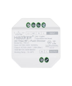 GloboStar® 71432 TRI-C1 Mi-BOXER AC Triac & RF 2.4Ghz & Push Dimmer 1 Καναλιού AC 100-240V 1 x 1.36A 300W – Max 1.36A 300W – IP20 Μ5 x Π5 x Υ2.3cm – 5 Years Warranty