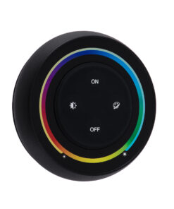 GloboStar® 71434 S2-B Mi-Light Ασύρματο Χειριστήριο Αφής RF 2.4Ghz για όλα τα RGBW+WW Mi-BOXER Controller DC 3V 2 x AAA – IP20 Μαύρο Φ7 x Υ2.5cm – 5 Years Warranty