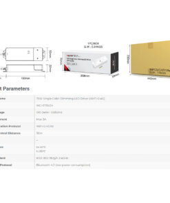 GloboStar® 71437 WL1-P75V24 Mi-BOXER DC Smart Wifi & RF 2.4Ghz & Push Dimming Power Supply Τροφοδοτικό SELV & Controller / Dimmer All in One AC100-240V σε DC 24V 1 x 3A 75W – Max 3A 75W – IP20 Μ19 x Π5.5 x Υ3.2cm – 5 Years Warranty
