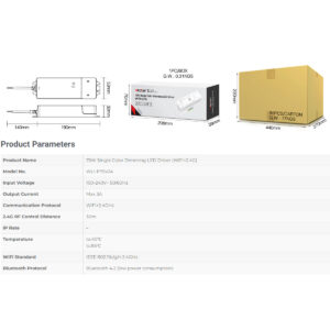 GloboStar® 71437 WL1-P75V24 Mi-BOXER DC Smart Wifi & RF 2.4Ghz & Push Dimming Power Supply Τροφοδοτικό SELV & Controller / Dimmer All in One AC100-240V σε DC 24V 1 x 3A 75W – Max 3A 75W – IP20 Μ19 x Π5.5 x Υ3.2cm – 5 Years Warranty
