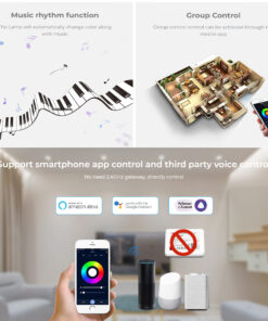 GloboStar® 71439 WL3-P75V24 Mi-BOXER DC Smart Wifi & RF 2.4Ghz & Push Dimming Power Supply Τροφοδοτικό SELV & Controller / Dimmer All in One 3 Καναλιών AC100-240V σε DC 24V 3 x 0.6A 14.4W – Max 3A 75W – IP20 RGB Μ19 x Π5.5 x Υ3.2cm – 5 Years Warranty