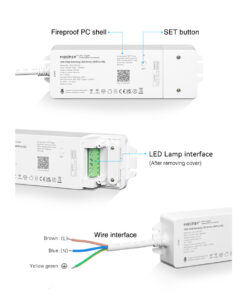 GloboStar® 71439 WL3-P75V24 Mi-BOXER DC Smart Wifi & RF 2.4Ghz & Push Dimming Power Supply Τροφοδοτικό SELV & Controller / Dimmer All in One 3 Καναλιών AC100-240V σε DC 24V 3 x 0.6A 14.4W – Max 3A 75W – IP20 RGB Μ19 x Π5.5 x Υ3.2cm – 5 Years Warranty
