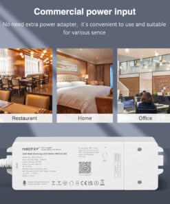 GloboStar® 71439 WL3-P75V24 Mi-BOXER DC Smart Wifi & RF 2.4Ghz & Push Dimming Power Supply Τροφοδοτικό SELV & Controller / Dimmer All in One 3 Καναλιών AC100-240V σε DC 24V 3 x 0.6A 14.4W – Max 3A 75W – IP20 RGB Μ19 x Π5.5 x Υ3.2cm – 5 Years Warranty