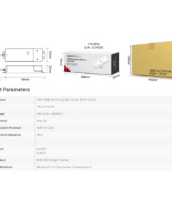 GloboStar® 71439 WL3-P75V24 Mi-BOXER DC Smart Wifi & RF 2.4Ghz & Push Dimming Power Supply Τροφοδοτικό SELV & Controller / Dimmer All in One 3 Καναλιών AC100-240V σε DC 24V 3 x 0.6A 14.4W – Max 3A 75W – IP20 RGB Μ19 x Π5.5 x Υ3.2cm – 5 Years Warranty