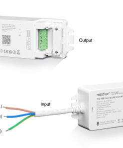 GloboStar® 71439 WL3-P75V24 Mi-BOXER DC Smart Wifi & RF 2.4Ghz & Push Dimming Power Supply Τροφοδοτικό SELV & Controller / Dimmer All in One 3 Καναλιών AC100-240V σε DC 24V 3 x 0.6A 14.4W – Max 3A 75W – IP20 RGB Μ19 x Π5.5 x Υ3.2cm – 5 Years Warranty