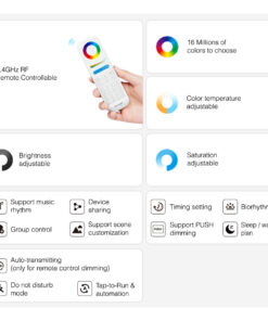 GloboStar® 71442 WP3-P150V24 Mi-BOXER DC Smart Wifi & RF 2.4Ghz Power Supply Τροφοδοτικό SELV & Controller / Dimmer All in One 3 Καναλιών AC100-240V σε DC 24V 3 x 2.1A 50W – Max 6.25A 150W – Αδιάβροχο IP67 RGB Μ22.5 x Π7.3 x Υ3.5cm – 5 Years Warranty