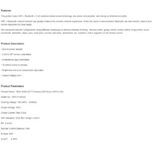 GloboStar® 71442 WP3-P150V24 Mi-BOXER DC Smart Wifi & RF 2.4Ghz Power Supply Τροφοδοτικό SELV & Controller / Dimmer All in One 3 Καναλιών AC100-240V σε DC 24V 3 x 2.1A 50W – Max 6.25A 150W – Αδιάβροχο IP67 RGB Μ22.5 x Π7.3 x Υ3.5cm – 5 Years Warranty