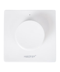 GloboStar® 71443 K1 Mi-BOXER Ασύρματο Επιτοίχιο Χειριστήριο Dimmer RF 2.4Ghz για όλα τα Μονόχρωμα Mi-BOXER Controller DC 3V 1 x CR2032 – IP20 Λευκό Μ8.5 x Π8.5 x Υ2.5cm – 5 Years Warranty