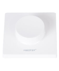 GloboStar® 71443 K1 Mi-BOXER Ασύρματο Επιτοίχιο Χειριστήριο Dimmer RF 2.4Ghz για όλα τα Μονόχρωμα Mi-BOXER Controller DC 3V 1 x CR2032 – IP20 Λευκό Μ8.5 x Π8.5 x Υ2.5cm – 5 Years Warranty