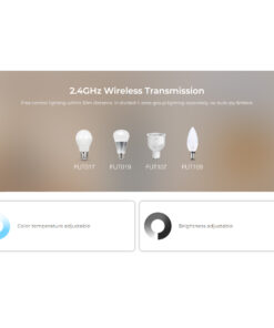 GloboStar® 71444 K1-B Mi-BOXER Ασύρματο Επιτοίχιο Χειριστήριο Dimmer RF 2.4Ghz για όλα τα Μονόχρωμα Mi-BOXER Controller DC 3V 1 x CR2032 – IP20 Μαύρο Μ8.5 x Π8.5 x Υ2.5cm – 5 Years Warranty