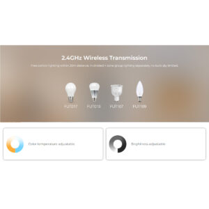 GloboStar® 71444 K1-B Mi-BOXER Ασύρματο Επιτοίχιο Χειριστήριο Dimmer RF 2.4Ghz για όλα τα Μονόχρωμα Mi-BOXER Controller DC 3V 1 x CR2032 – IP20 Μαύρο Μ8.5 x Π8.5 x Υ2.5cm – 5 Years Warranty