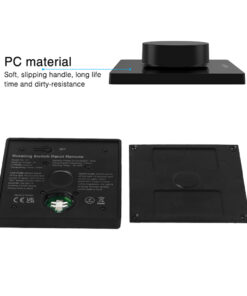 GloboStar® 71444 K1-B Mi-BOXER Ασύρματο Επιτοίχιο Χειριστήριο Dimmer RF 2.4Ghz για όλα τα Μονόχρωμα Mi-BOXER Controller DC 3V 1 x CR2032 – IP20 Μαύρο Μ8.5 x Π8.5 x Υ2.5cm – 5 Years Warranty