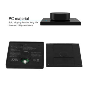 GloboStar® 71444 K1-B Mi-BOXER Ασύρματο Επιτοίχιο Χειριστήριο Dimmer RF 2.4Ghz για όλα τα Μονόχρωμα Mi-BOXER Controller DC 3V 1 x CR2032 – IP20 Μαύρο Μ8.5 x Π8.5 x Υ2.5cm – 5 Years Warranty