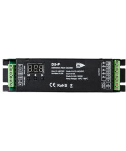 GloboStar® 71445 D5-P SKYDANCE DC DMX & RDM Dimmer High Speed Controller / Decoder 5 Καναλιών DC 12-48V 5 x 4A 192W – Max 20.5A 960W – IP20 Μ17.5 x Π4.5 x Υ3.5cm – 5 Years Warranty