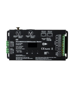 GloboStar® 71448 D5 SKYDANCE DC DMX & RDM Dimmer High Speed Controller / Decoder 5 Καναλιών DC 12-24V 5 x 6A 144W – Max 30A 864W – IP20 Μ17 x Π8 x Υ4cm – 5 Years Warranty