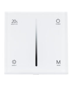 GloboStar® 71452 S1-T SKYDANCE AC Smart RF 2.4Ghz & Αφής – Touch Triac Dimming AC100-240V σε AC100-240V 1 x 1.5A 360W – Max 1.5A 360W – IP20 – Λευκό Σώμα – Μ8.5 x Π8.5 x Υ3.2cm – 5 Years Warranty