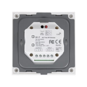 GloboStar® 71452 S1-T SKYDANCE AC Smart RF 2.4Ghz & Αφής – Touch Triac Dimming AC100-240V σε AC100-240V 1 x 1.5A 360W – Max 1.5A 360W – IP20 – Λευκό Σώμα – Μ8.5 x Π8.5 x Υ3.2cm – 5 Years Warranty