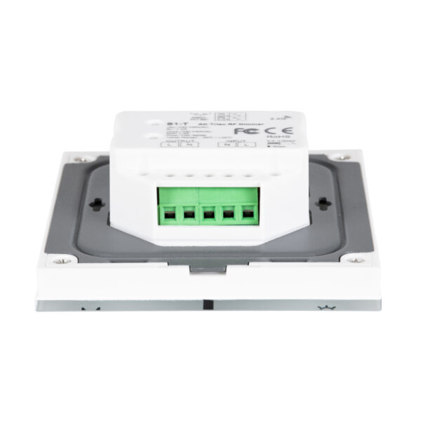 GloboStar® 71452 S1-T SKYDANCE AC Smart RF 2.4Ghz & Αφής – Touch Triac Dimming AC100-240V σε AC100-240V 1 x 1.5A 360W – Max 1.5A 360W – IP20 – Λευκό Σώμα – Μ8.5 x Π8.5 x Υ3.2cm – 5 Years Warranty