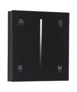 GloboStar® 71453 S1-T SKYDANCE AC Smart RF 2.4Ghz & Αφής – Touch Triac Dimming AC100-240V σε AC100-240V 1 x 1.5A 360W – Max 1.5A 360W – IP20 – Μαύρο Σώμα – Μ8.5 x Π8.5 x Υ3.2cm – 5 Years Warranty