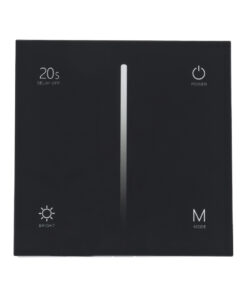 GloboStar® 71453 S1-T SKYDANCE AC Smart RF 2.4Ghz & Αφής – Touch Triac Dimming AC100-240V σε AC100-240V 1 x 1.5A 360W – Max 1.5A 360W – IP20 – Μαύρο Σώμα – Μ8.5 x Π8.5 x Υ3.2cm – 5 Years Warranty