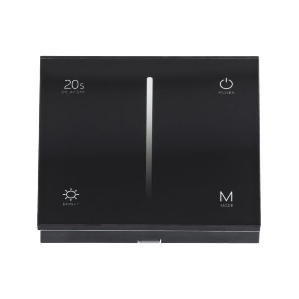 GloboStar® 71453 S1-T SKYDANCE AC Smart RF 2.4Ghz & Αφής – Touch Triac Dimming AC100-240V σε AC100-240V 1 x 1.5A 360W – Max 1.5A 360W – IP20 – Μαύρο Σώμα – Μ8.5 x Π8.5 x Υ3.2cm – 5 Years Warranty