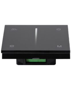 GloboStar® 71453 S1-T SKYDANCE AC Smart RF 2.4Ghz & Αφής – Touch Triac Dimming AC100-240V σε AC100-240V 1 x 1.5A 360W – Max 1.5A 360W – IP20 – Μαύρο Σώμα – Μ8.5 x Π8.5 x Υ3.2cm – 5 Years Warranty