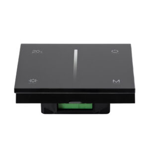 GloboStar® 71453 S1-T SKYDANCE AC Smart RF 2.4Ghz & Αφής – Touch Triac Dimming AC100-240V σε AC100-240V 1 x 1.5A 360W – Max 1.5A 360W – IP20 – Μαύρο Σώμα – Μ8.5 x Π8.5 x Υ3.2cm – 5 Years Warranty