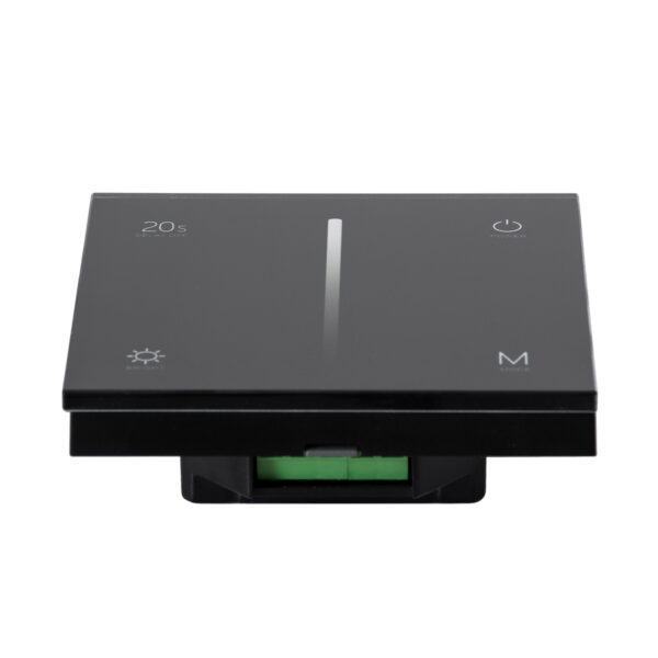 GloboStar® 71453 S1-T SKYDANCE AC Smart RF 2.4Ghz & Αφής – Touch Triac Dimming AC100-240V σε AC100-240V 1 x 1.5A 360W – Max 1.5A 360W – IP20 – Μαύρο Σώμα – Μ8.5 x Π8.5 x Υ3.2cm – 5 Years Warranty