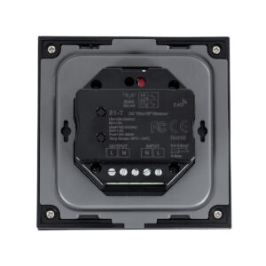 GloboStar® 71453 S1-T SKYDANCE AC Smart RF 2.4Ghz & Αφής – Touch Triac Dimming AC100-240V σε AC100-240V 1 x 1.5A 360W – Max 1.5A 360W – IP20 – Μαύρο Σώμα – Μ8.5 x Π8.5 x Υ3.2cm – 5 Years Warranty