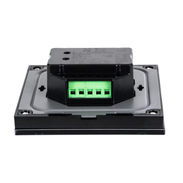 GloboStar® 71453 S1-T SKYDANCE AC Smart RF 2.4Ghz & Αφής – Touch Triac Dimming AC100-240V σε AC100-240V 1 x 1.5A 360W – Max 1.5A 360W – IP20 – Μαύρο Σώμα – Μ8.5 x Π8.5 x Υ3.2cm – 5 Years Warranty