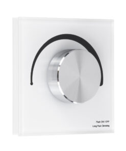 GloboStar® 71454 S1-K SKYDANCE AC Smart RF 2.4Ghz & Ροοστάτη – Push ON/OFF Triac Dimming AC100-240V σε AC100-240V 1 x 1.5A 360W – Max 1.5A 360W – IP20 – Λευκό Σώμα – Μ8.5 x Π8.5 x Υ5cm – 5 Years Warranty