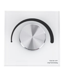 GloboStar® 71454 S1-K SKYDANCE AC Smart RF 2.4Ghz & Ροοστάτη – Push ON/OFF Triac Dimming AC100-240V σε AC100-240V 1 x 1.5A 360W – Max 1.5A 360W – IP20 – Λευκό Σώμα – Μ8.5 x Π8.5 x Υ5cm – 5 Years Warranty