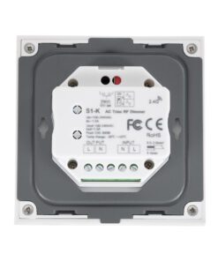 GloboStar® 71454 S1-K SKYDANCE AC Smart RF 2.4Ghz & Ροοστάτη – Push ON/OFF Triac Dimming AC100-240V σε AC100-240V 1 x 1.5A 360W – Max 1.5A 360W – IP20 – Λευκό Σώμα – Μ8.5 x Π8.5 x Υ5cm – 5 Years Warranty