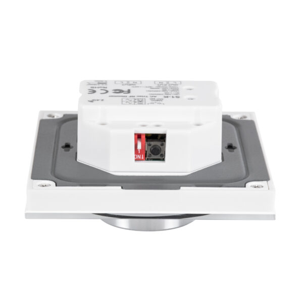 GloboStar® 71454 S1-K SKYDANCE AC Smart RF 2.4Ghz & Ροοστάτη – Push ON/OFF Triac Dimming AC100-240V σε AC100-240V 1 x 1.5A 360W – Max 1.5A 360W – IP20 – Λευκό Σώμα – Μ8.5 x Π8.5 x Υ5cm – 5 Years Warranty