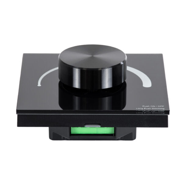 GloboStar® 71455 S1-K SKYDANCE AC Smart RF 2.4Ghz & Ροοστάτη – Push ON/OFF Triac Dimming AC100-240V σε AC100-240V 1 x 1.5A 360W – Max 1.5A 360W – IP20 – Μαύρο Σώμα – Μ8.5 x Π8.5 x Υ5cm – 5 Years Warranty
