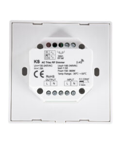 GloboStar® 71456 KS SKYDANCE AC Smart RF 2.4Ghz & Ροοστάτη Triac Dimming AC100-240V σε AC100-240V 1 x 1.5A 360W – Max 1.5A 360W – IP20 – Λευκό Σώμα – Μ8.5 x Π8.5 x Υ5.2cm – 5 Years Warranty
