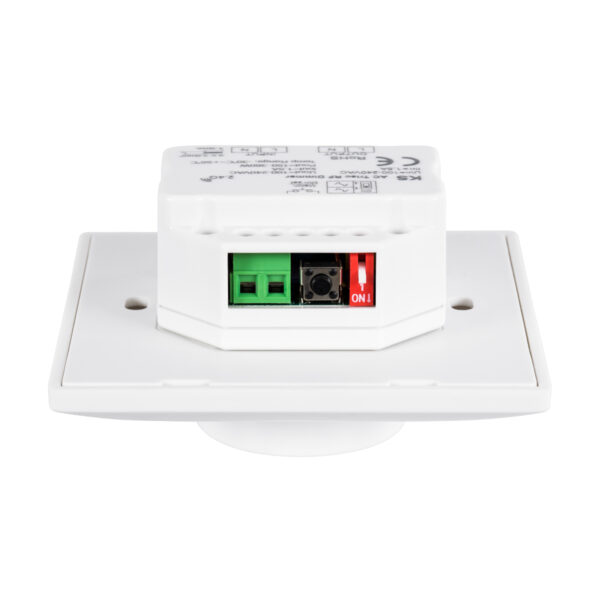 GloboStar® 71456 KS SKYDANCE AC Smart RF 2.4Ghz & Ροοστάτη Triac Dimming AC100-240V σε AC100-240V 1 x 1.5A 360W – Max 1.5A 360W – IP20 – Λευκό Σώμα – Μ8.5 x Π8.5 x Υ5.2cm – 5 Years Warranty