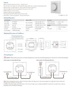 GloboStar® 71456 KS SKYDANCE AC Smart RF 2.4Ghz & Ροοστάτη Triac Dimming AC100-240V σε AC100-240V 1 x 1.5A 360W – Max 1.5A 360W – IP20 – Λευκό Σώμα – Μ8.5 x Π8.5 x Υ5.2cm – 5 Years Warranty