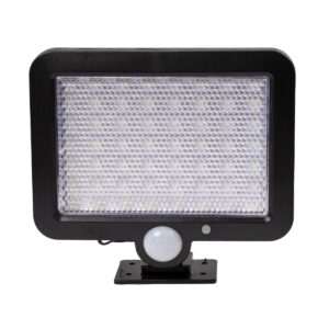 GloboStar® 71458 Αυτόνομος Ηλιακός Προβολέας LED SMD 20W 1200lm με Ενσωματωμένη Μπαταρία 2400mAh – Φωτοβολταϊκό Πάνελ με Αισθητήρα Ημέρας-Νύχτας – PIR Αισθητήρα Κίνησης Αδιάβροχο IP65 Ψυχρό Λευκό 6000K