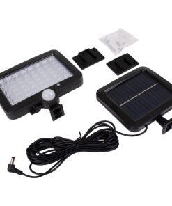 GloboStar® 71458 Αυτόνομος Ηλιακός Προβολέας LED SMD 20W 1200lm με Ενσωματωμένη Μπαταρία 2400mAh – Φωτοβολταϊκό Πάνελ με Αισθητήρα Ημέρας-Νύχτας – PIR Αισθητήρα Κίνησης Αδιάβροχο IP65 Ψυχρό Λευκό 6000K