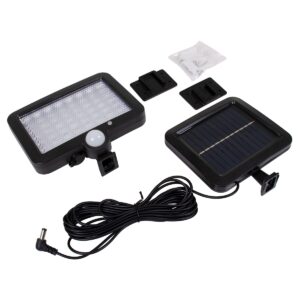 GloboStar® 71458 Αυτόνομος Ηλιακός Προβολέας LED SMD 20W 1200lm με Ενσωματωμένη Μπαταρία 2400mAh – Φωτοβολταϊκό Πάνελ με Αισθητήρα Ημέρας-Νύχτας – PIR Αισθητήρα Κίνησης Αδιάβροχο IP65 Ψυχρό Λευκό 6000K