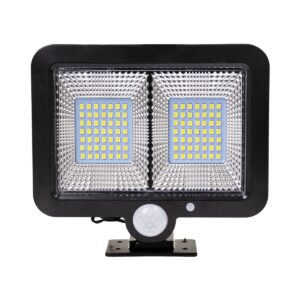 GloboStar® 71459 Αυτόνομος Ηλιακός Προβολέας LED SMD 10W 260lm με Ενσωματωμένη Μπαταρία 1200mAh – Φωτοβολταϊκό Πάνελ με Αισθητήρα Ημέρας-Νύχτας – PIR Αισθητήρα Κίνησης Αδιάβροχο IP65 Ψυχρό Λευκό 6000K